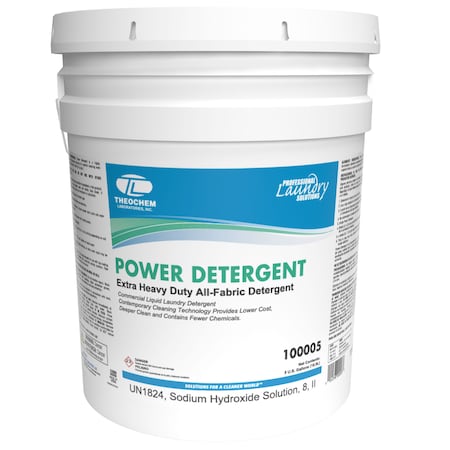 POWER DETERGENT - 5 GL PAIL,Liquid Laundry Detergent